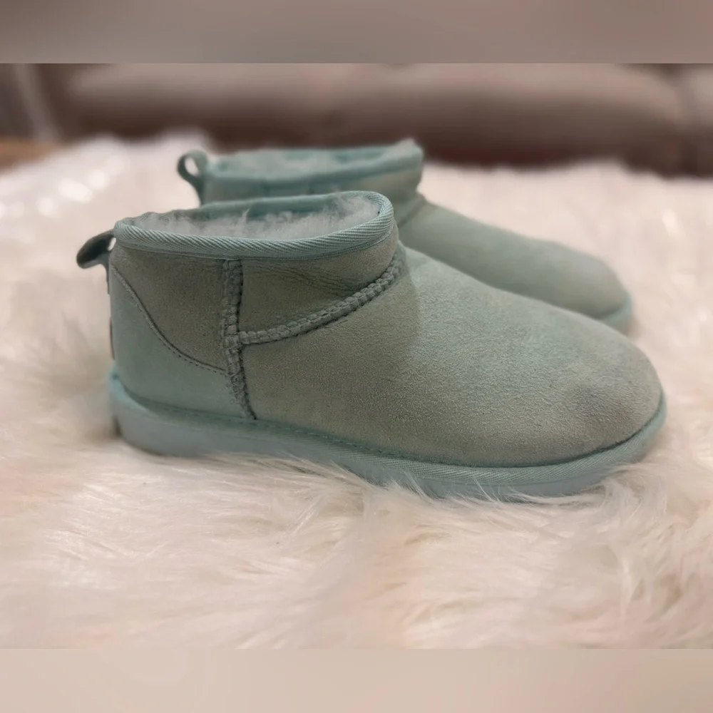 UGG Kids Aqua Blue Mini Boot